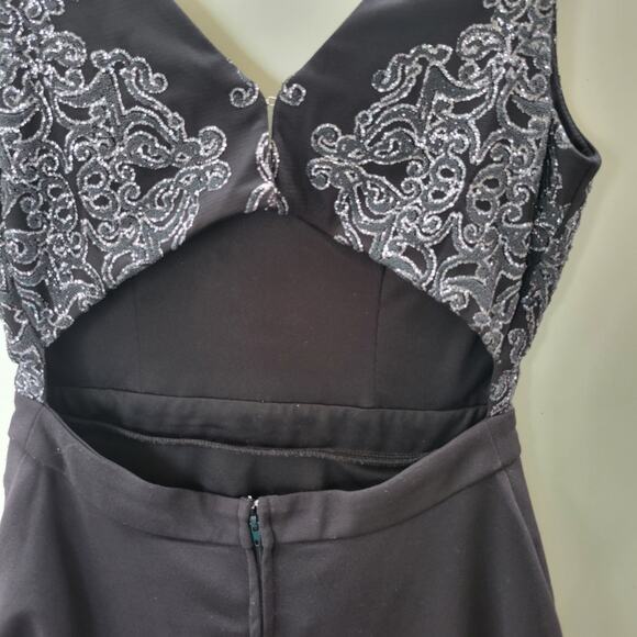 Windsor Women's Dress SZ 5 Natural Sequin Prom Homecoming Cocktail Party - Picture 11 of 12